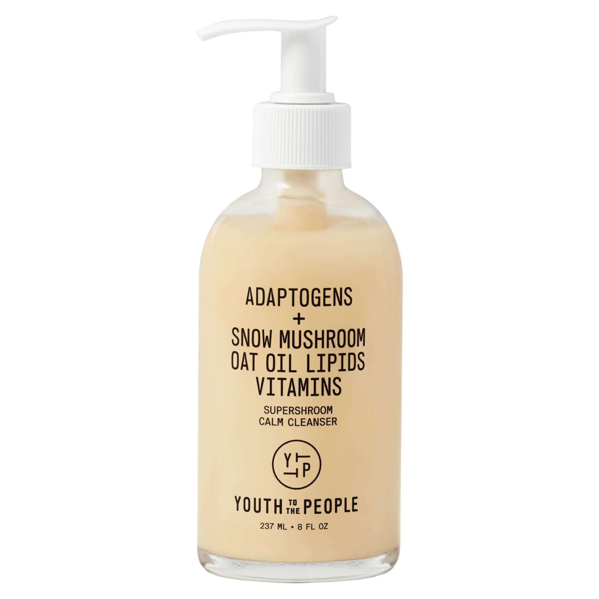 Youth To The People front bottle view showing gentle cleanser and calming benefits