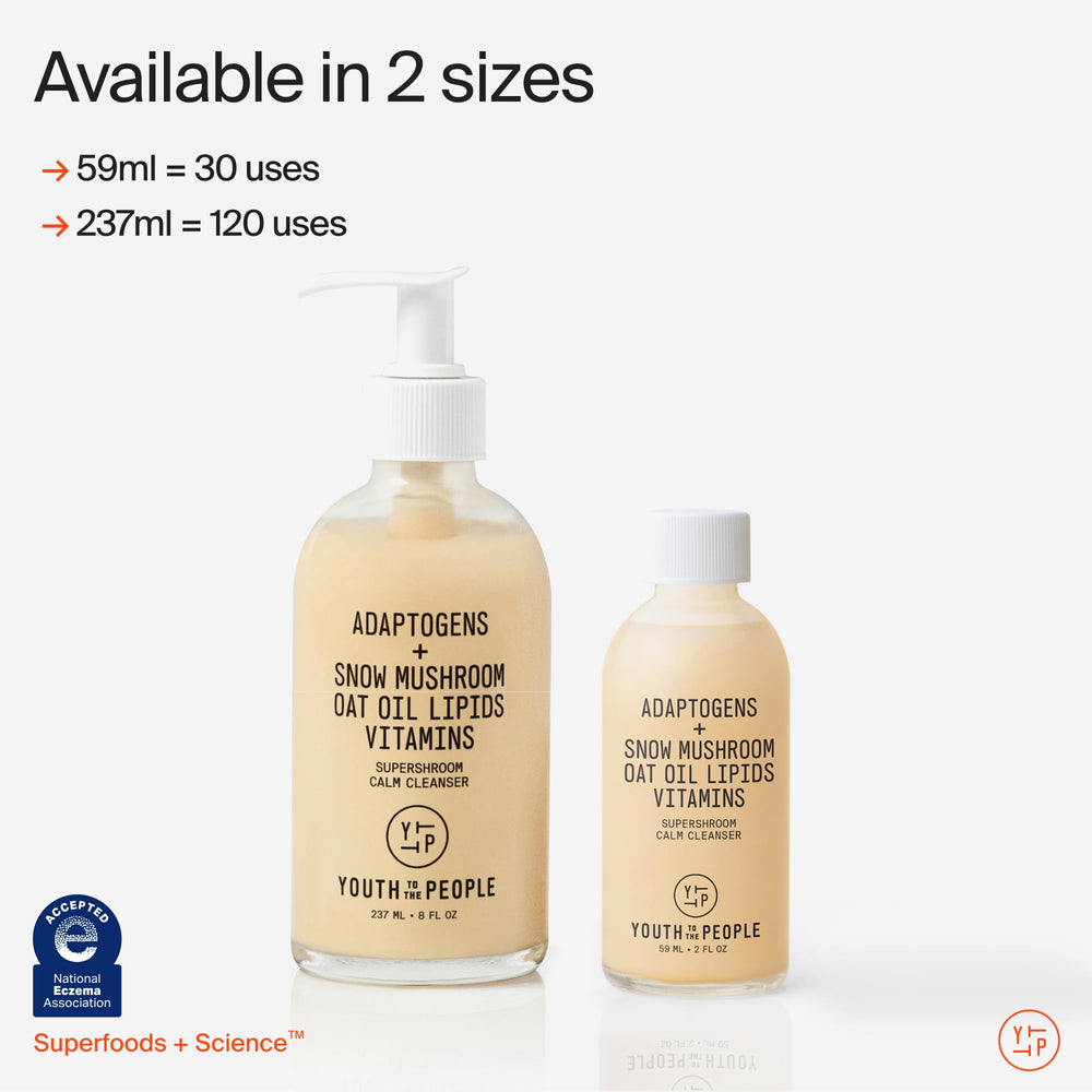 Youth To The People applying cleanser in hand showcasing gentle makeup removal