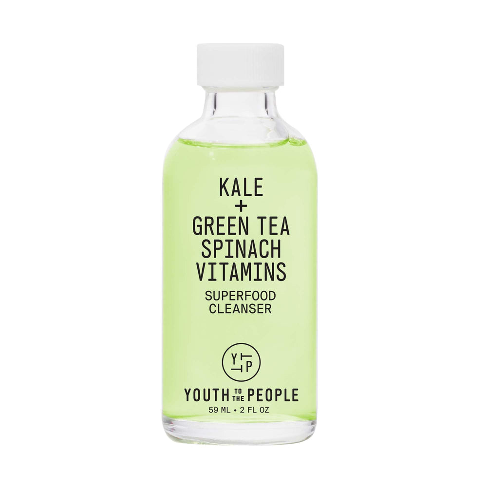 Youth To The People travel mini front packaging showing compact cleanser and brand benefit