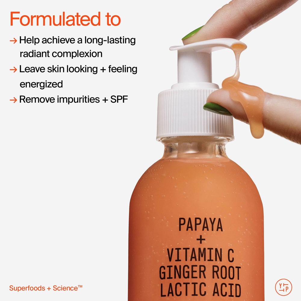 Youth To The People ingredients flatlay showing superfruit antioxidants benefit