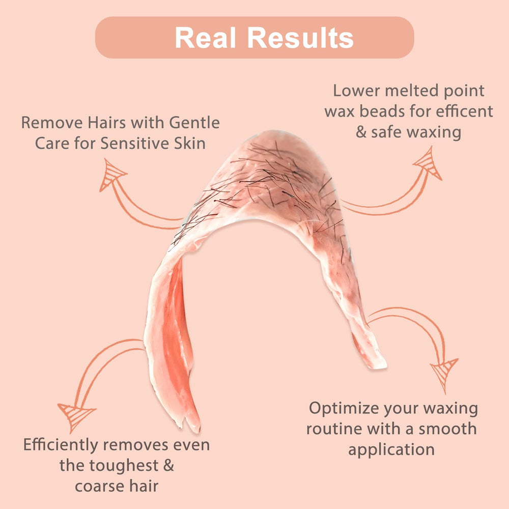 Yovanpur wax applied to bikini line illustrating precise hair removal and gentle finish