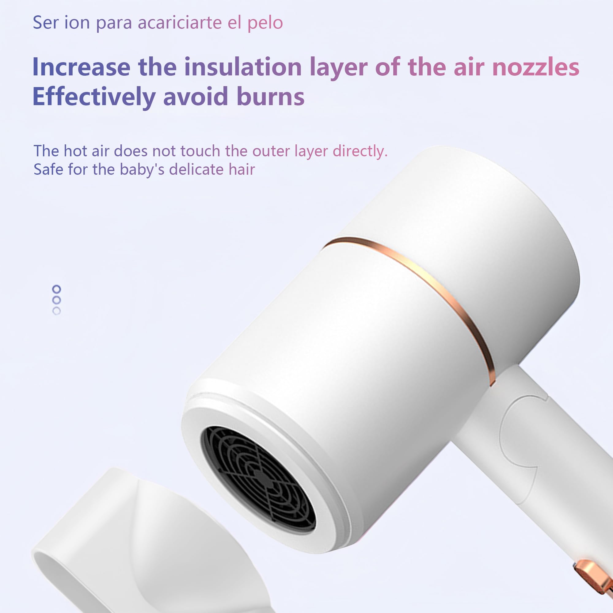 YOZTRS ergonomic handle detail providing comfortable grip for longer styling