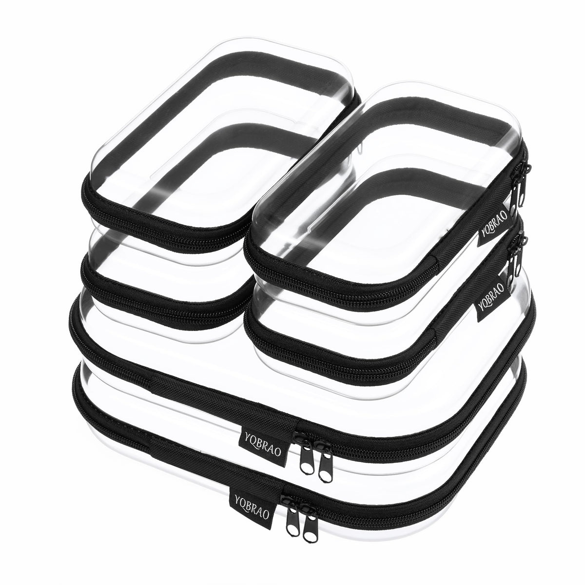 YQBRAO front packaging showing clear cases and organized benefit