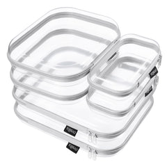 YQBRAO six-pack front view showing grey clear organizers for easy identification