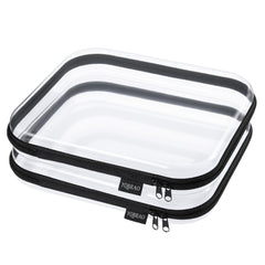YQBRAO front view of black clear case showing shape and visibility benefit