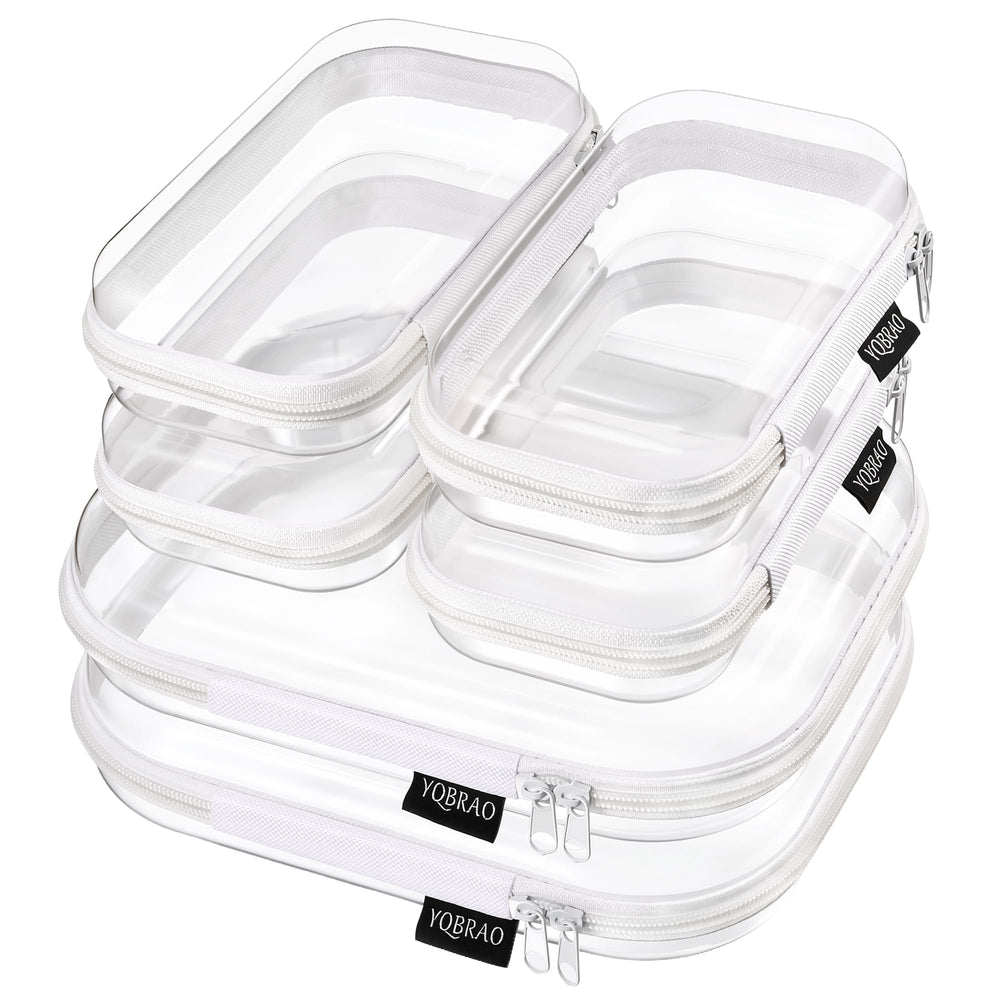 YQBRAO front view showing clear hard-shell case protecting contents
