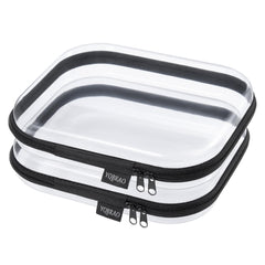 YQBRAO front view of clear hard shell case showing neat visibility benefit