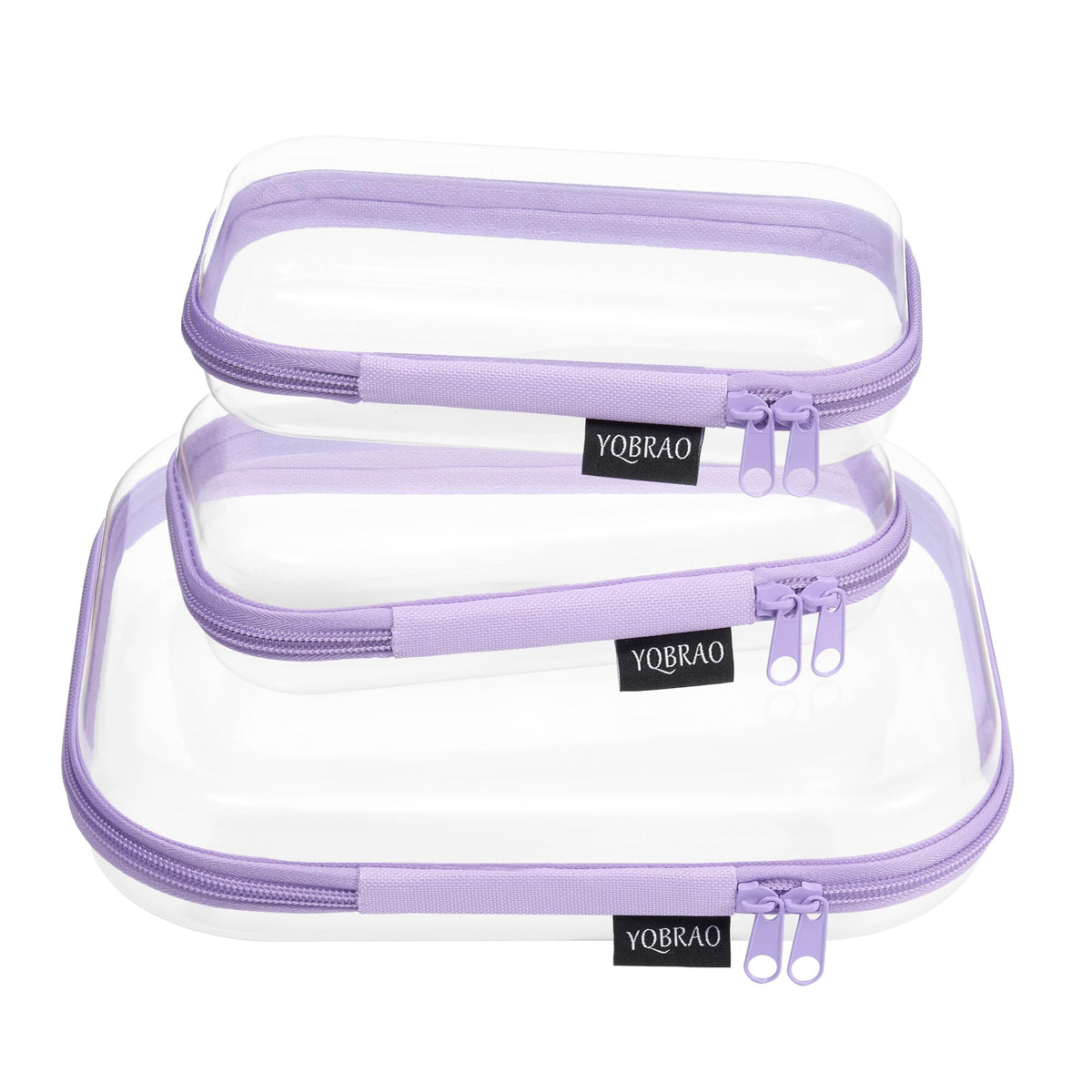 YQBRAO front view of purple 3-piece set showing organized storage benefit