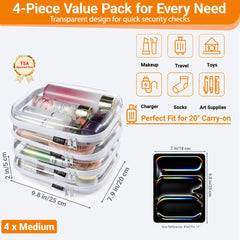 YQBRAO pouch in use with cosmetics for quick packing convenience