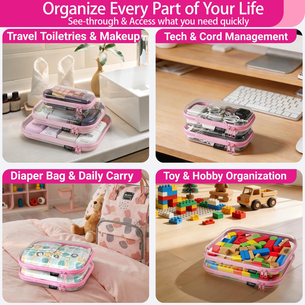 YQBRAO medium pouch holding brushes demonstrating organized access