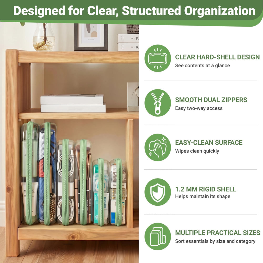 YQBRAO pouches in hand showing size and portability for on-the-go organization benefit
