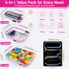 YQBRAO small pouch arranged with lipsticks showing neat storage