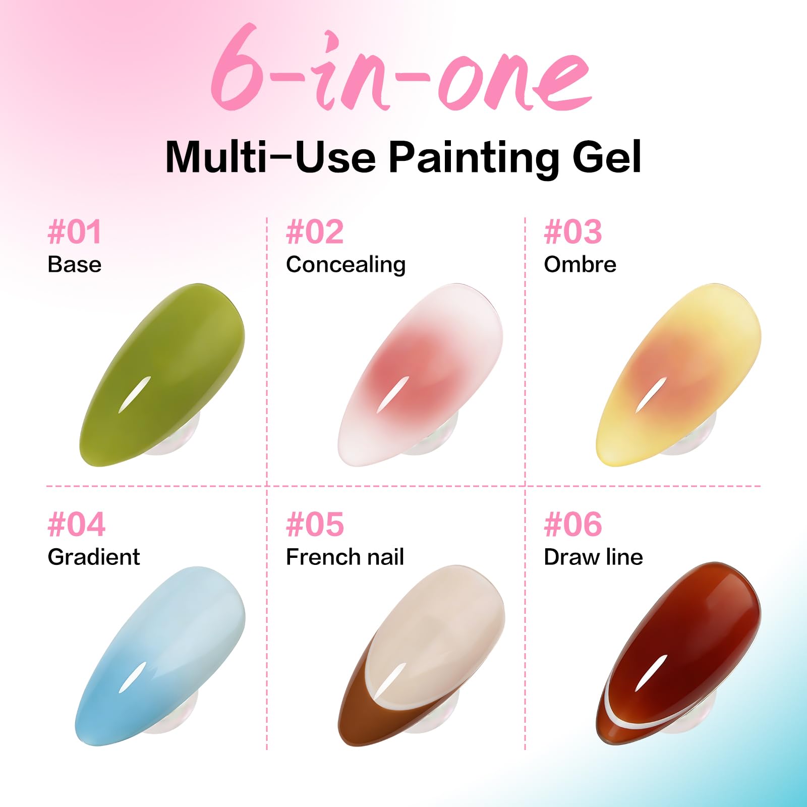 YSC sponge patting demo on nail showing easy ombré creation and fast coverage