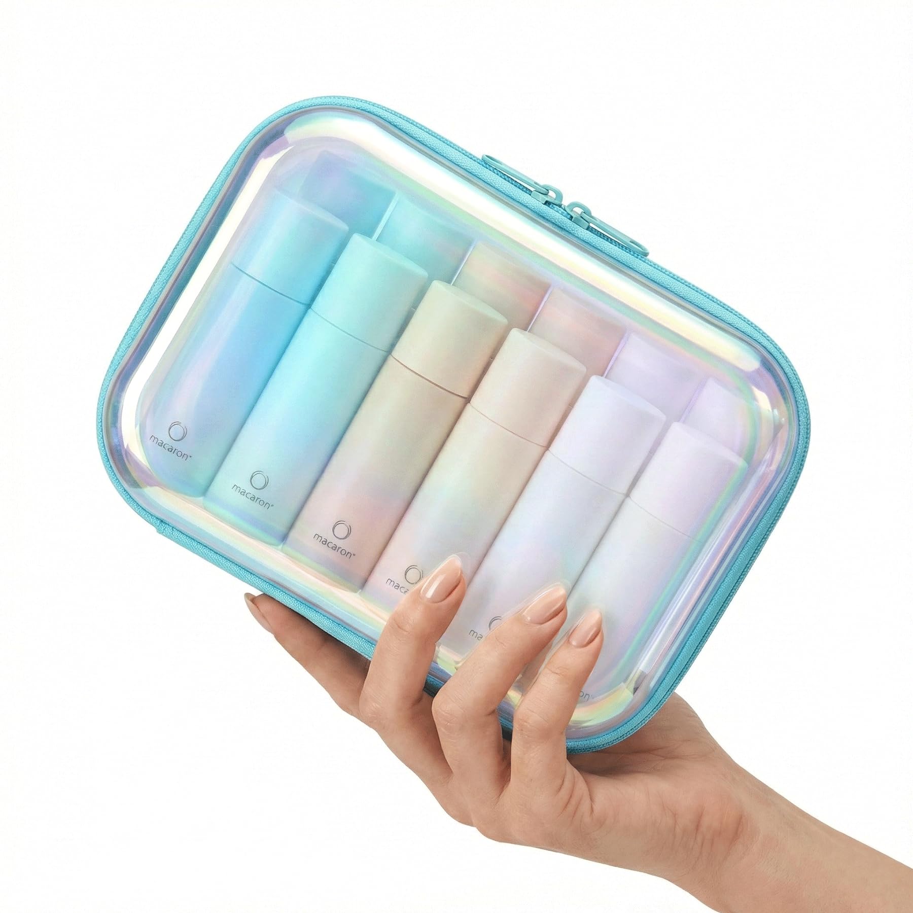 YSHXNX large hard shell case front view demonstrating upright bottle fit