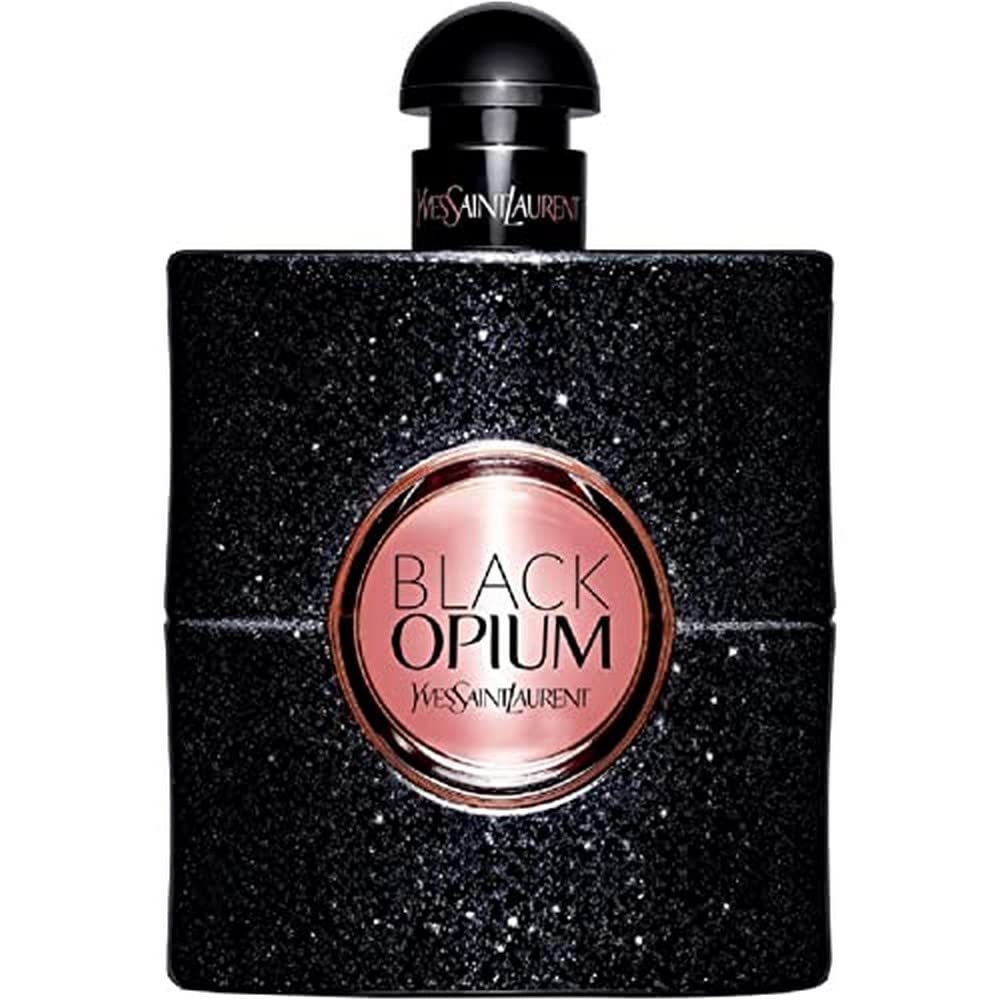 Yves Saint Laurent Black Opium front bottle showing elegant design and easy identification