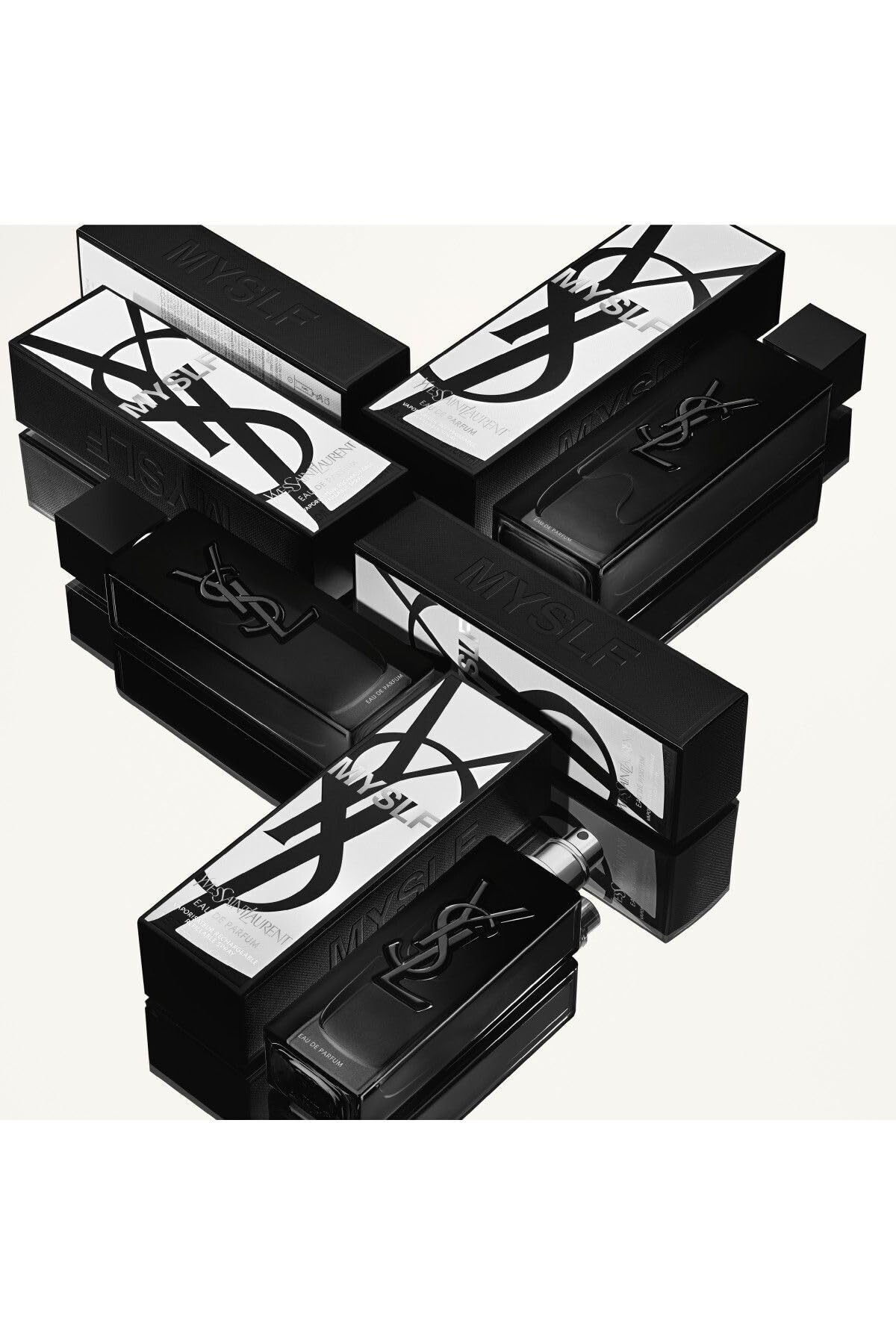 Yves Saint Laurent Myslf lifestyle evening setting with bottle on dresser benefit: versatile day-to-night wear