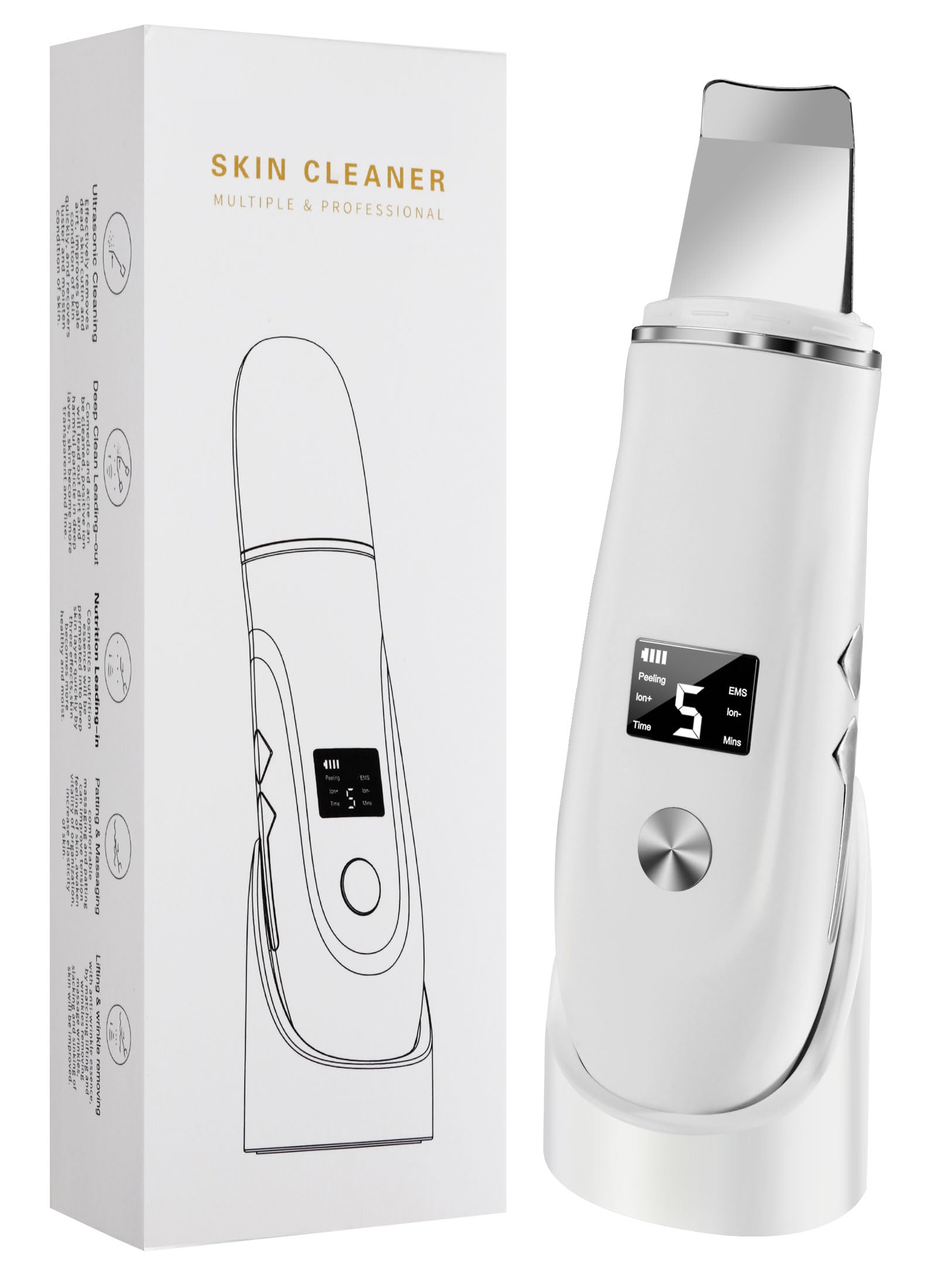 Ysxuan face spatula front view showing sleek design and portability
