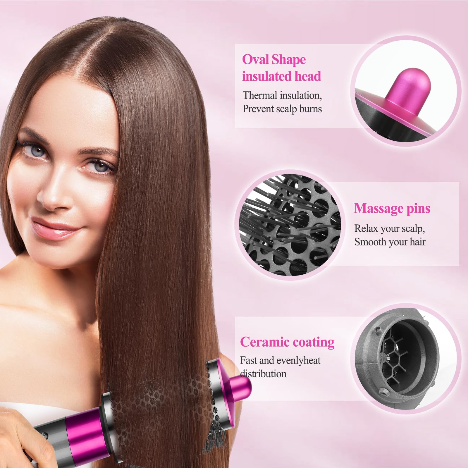 YTCHYYSK bristle and texture close-up reveals materials for smooth styling