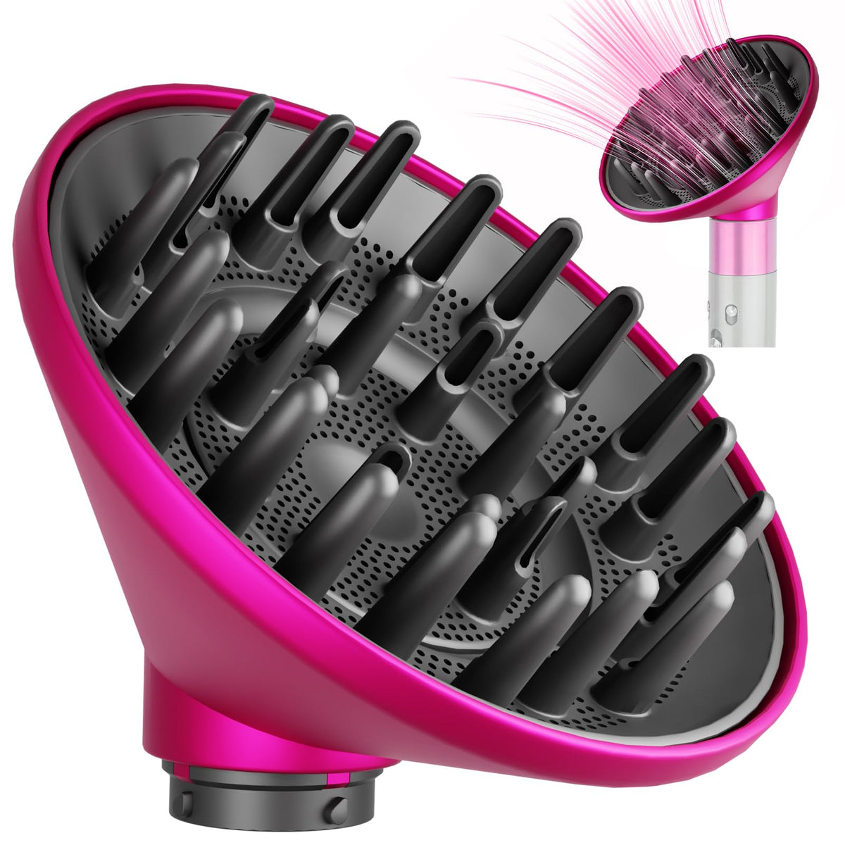 YTCHYYSK large diffuser front view showing attachment and faster drying benefit