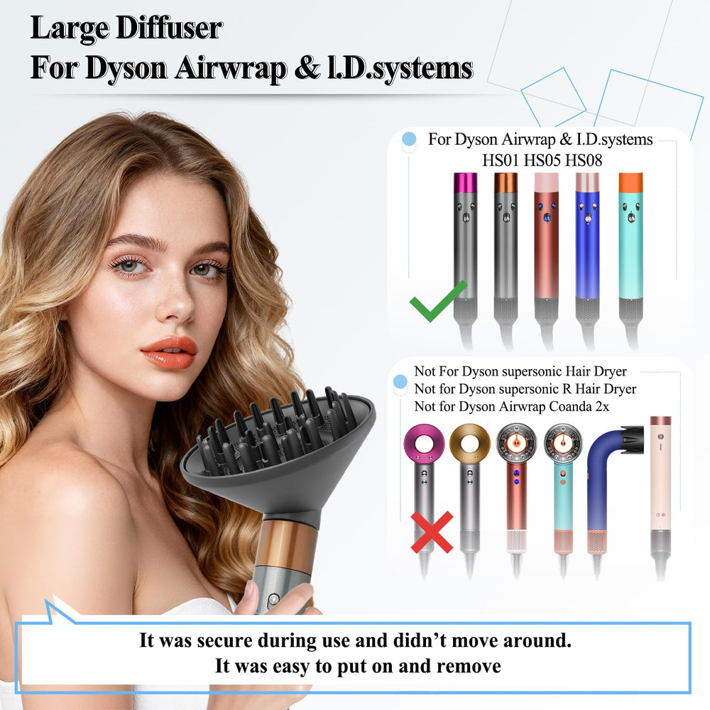 YTCHYYSK diffuser drying curly hair in use for faster drying and definition