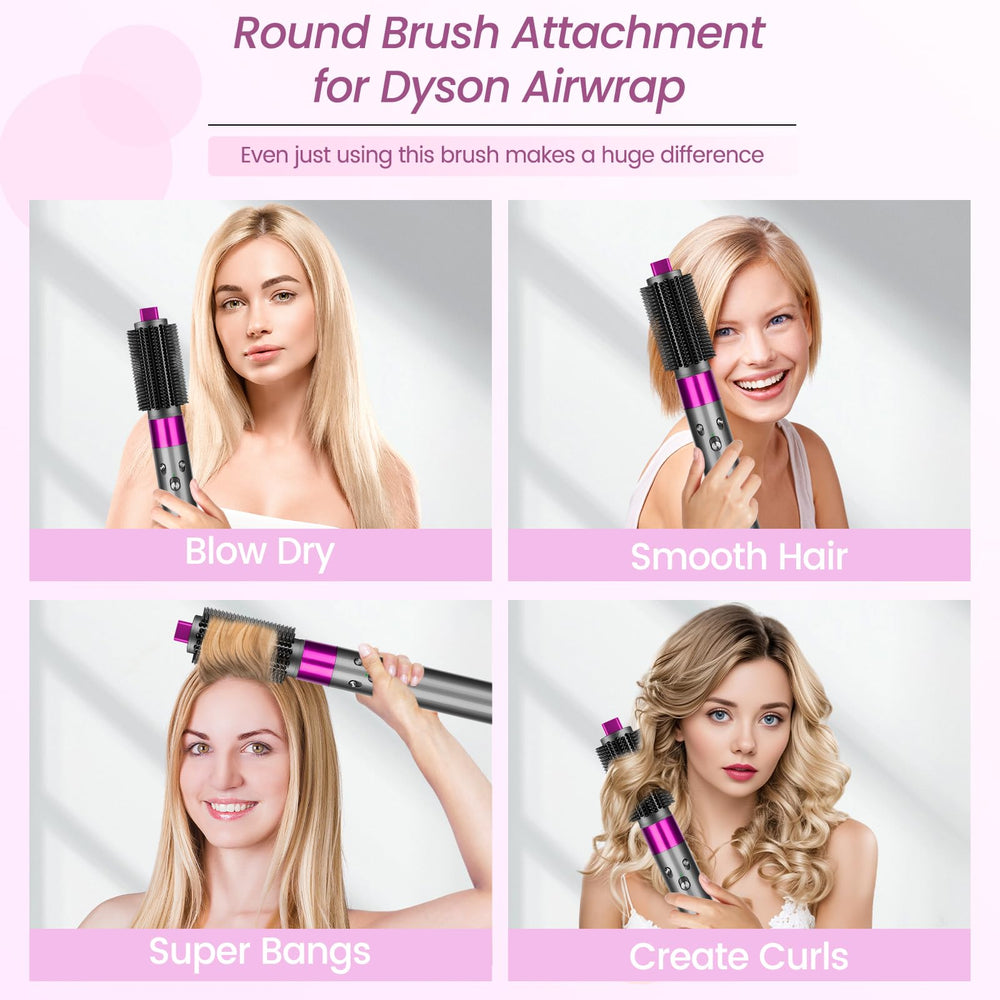 YTCHYYSK styling in use on long hair showing added root lift and smoothness benefit