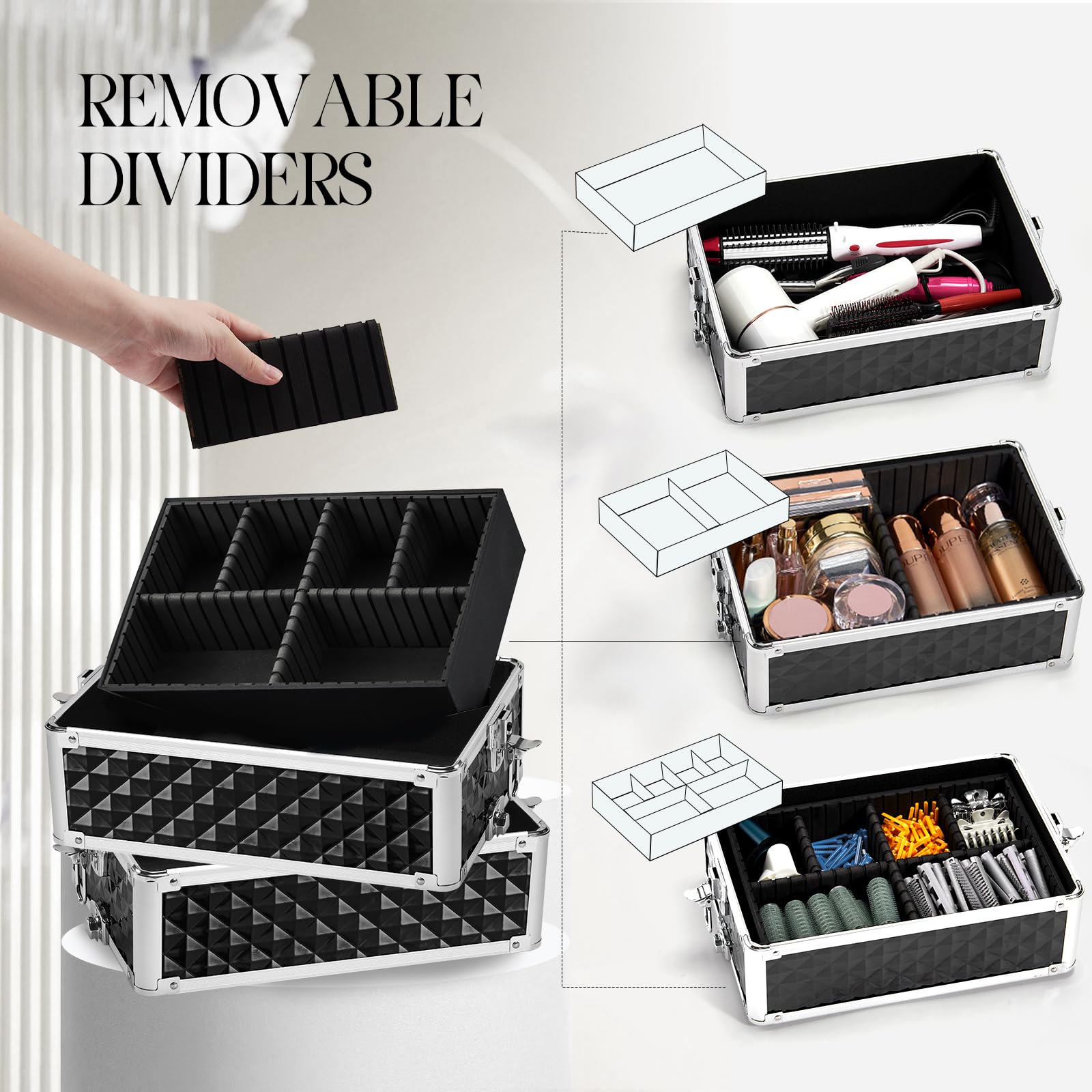 Yueieoun middle drawers removed forming a portable workspace for artists