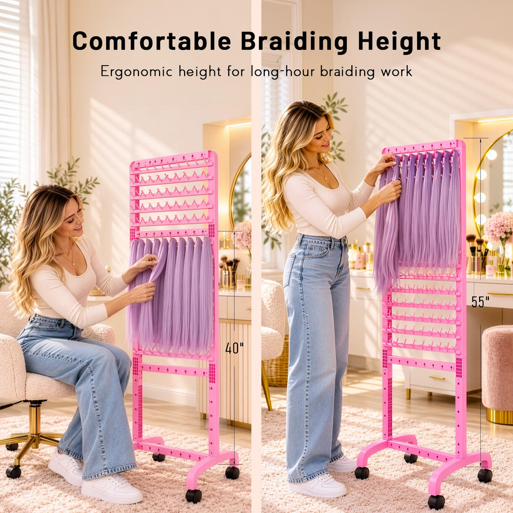 Yumkfoi double-sided setup allowing two stylists to work simultaneously