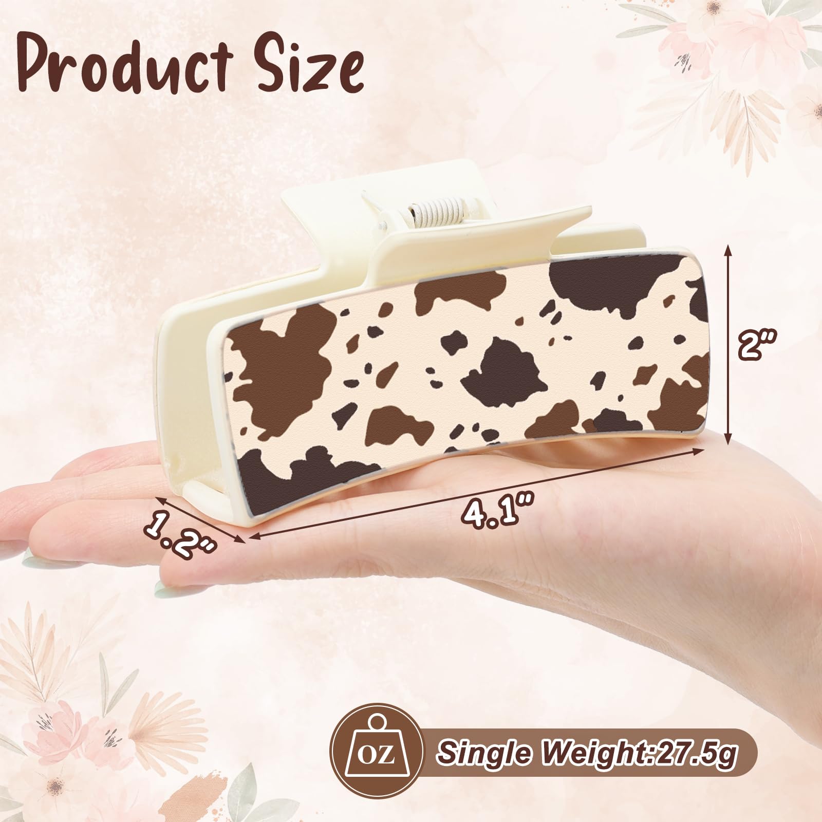 Yussti clip worn in half-up hairstyle offering a stylish hold and easy everyday use