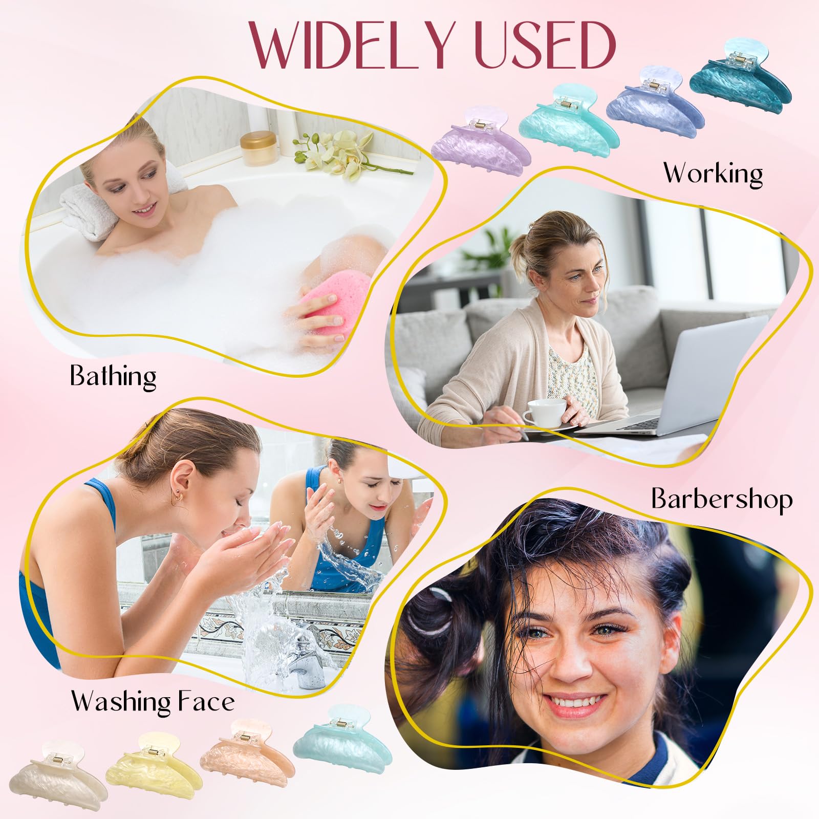Yuxung clip holding a twisted updo demonstrating reliable all-day hold