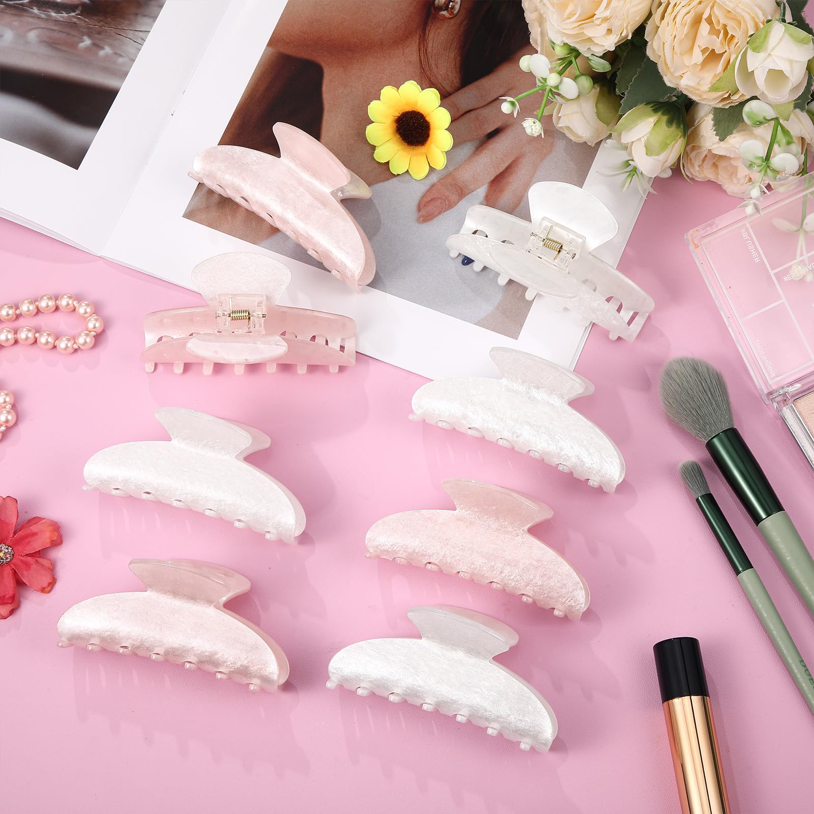 Yuxung clips on a vanity with cosmetics suggesting stylish everyday convenience
