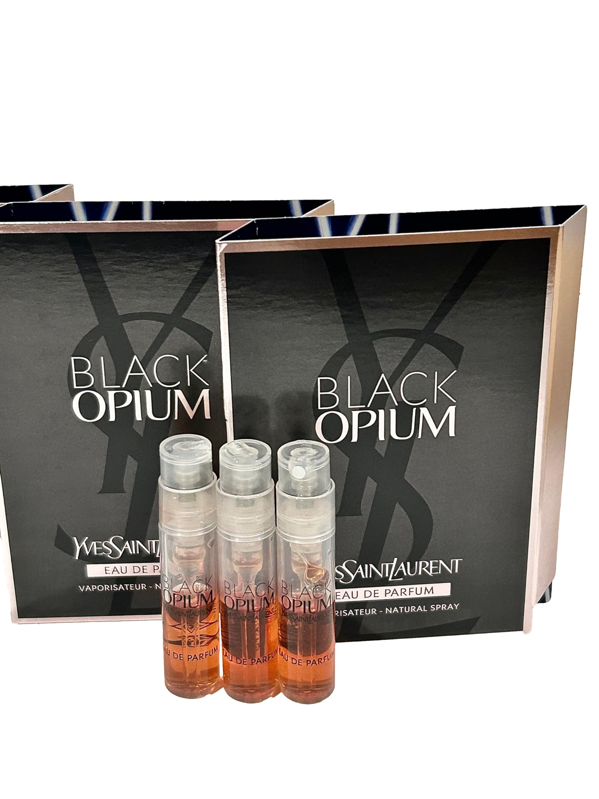 Yves Saint Laurent Black Opium close-up of spray nozzle and bottle texture highlighting precise application