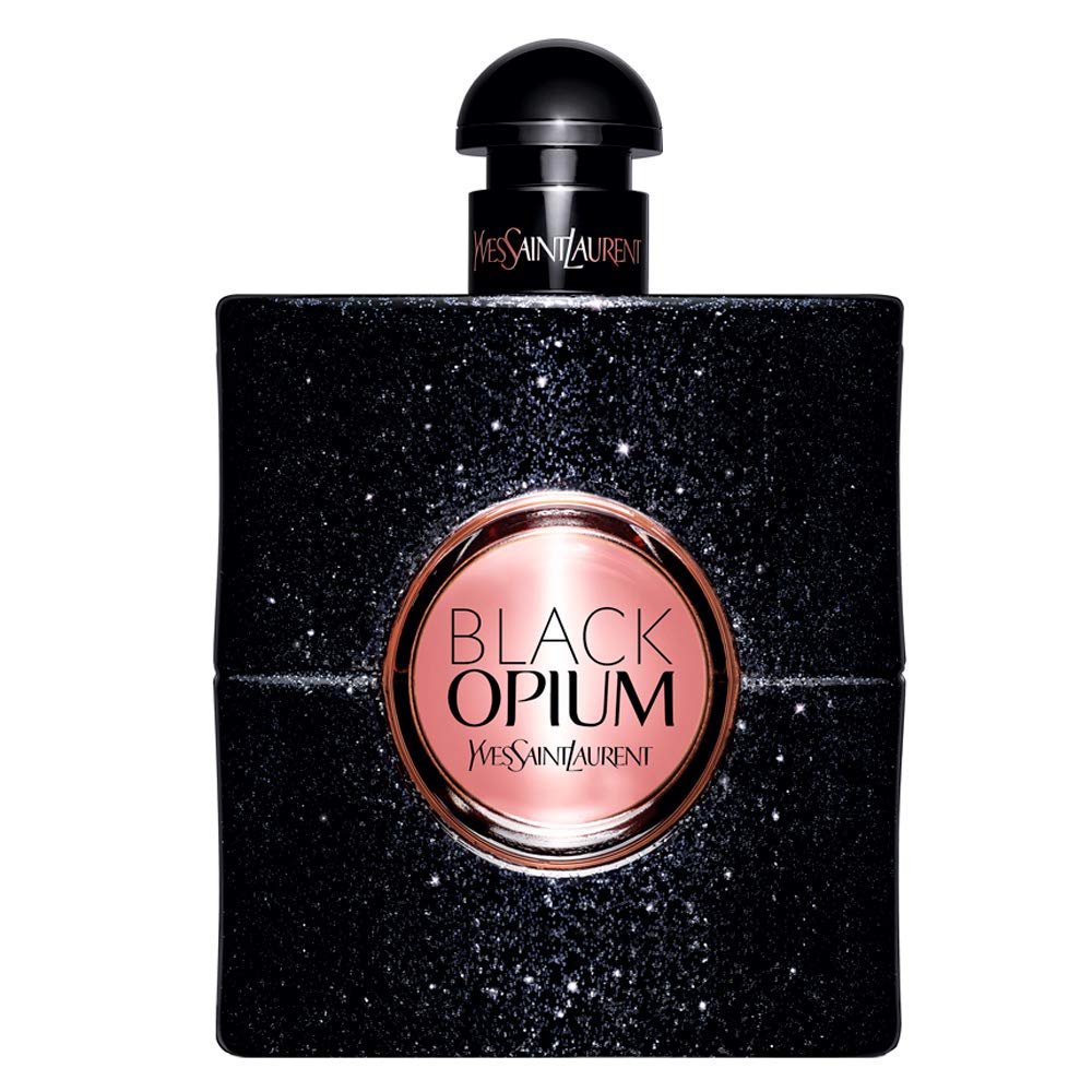 Yves Saint Laurent Black Opium front bottle showcasing bold design and instant recognition