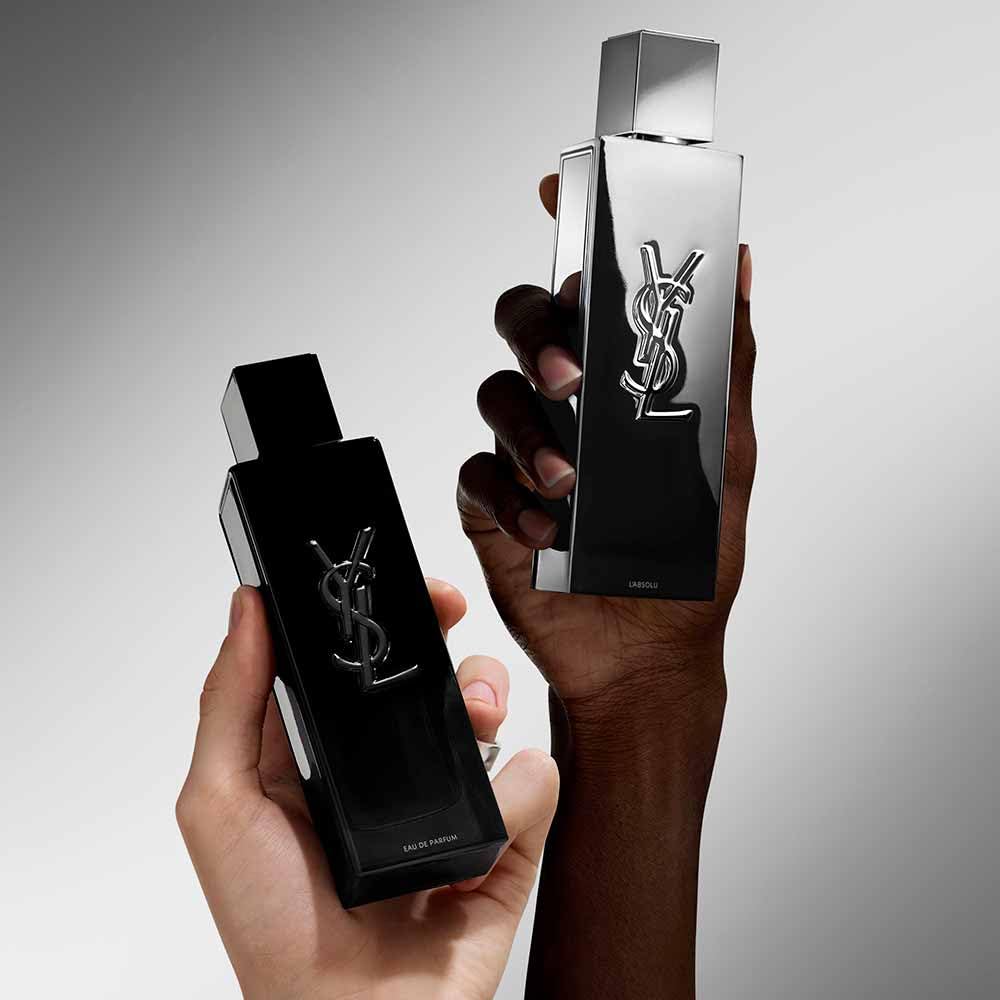 Yves Saint Laurent MYSLF L'ABSOLU in-use lifestyle image with man dressed for evening occasions