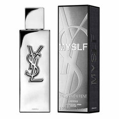 Yves Saint Laurent MYSLF L'ABSOLU side profile highlighting bottle shape and premium finish