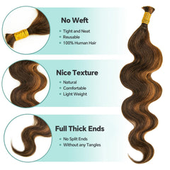 Y WIGS close-up of body wave texture highlighting soft, tangle-resistant feel and easy styling
