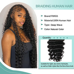 YWIGS deep wave being braided by hand showing easy manipulation benefit