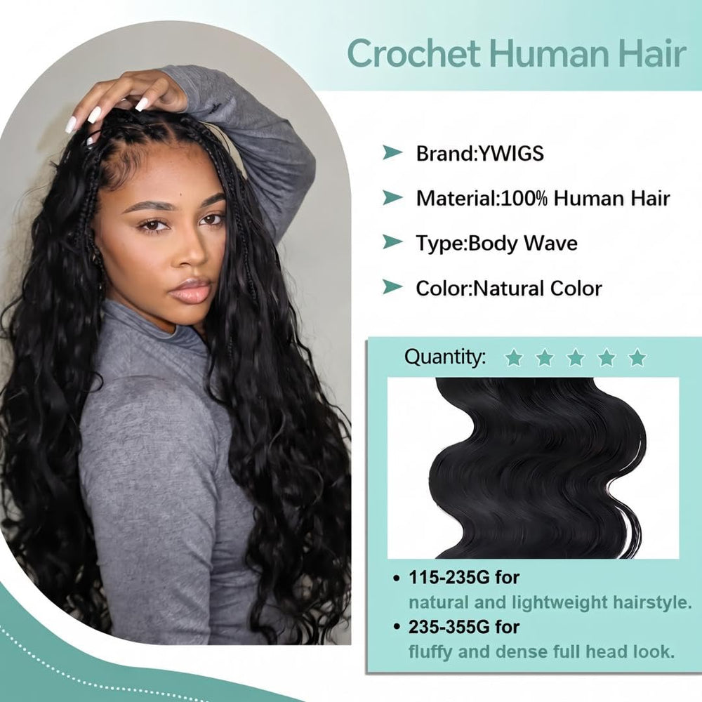 YWIGS strand texture detail showing soft virgin human hair and durability