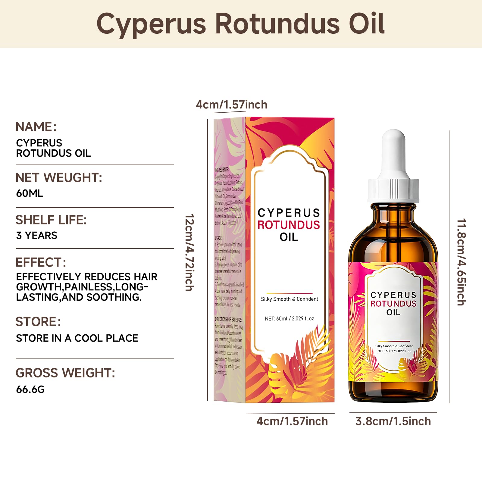 YXYoupin Cyperus Rotundus bulb ingredient image showing natural botanical origin benefit