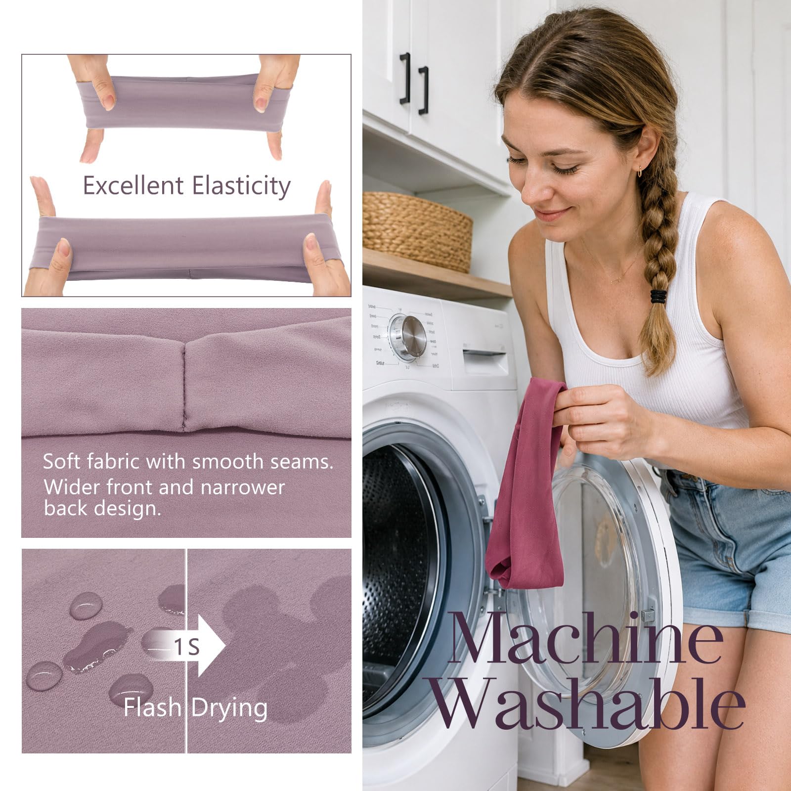Z-CHARMMY care label close-up illustrating machine-washable convenience