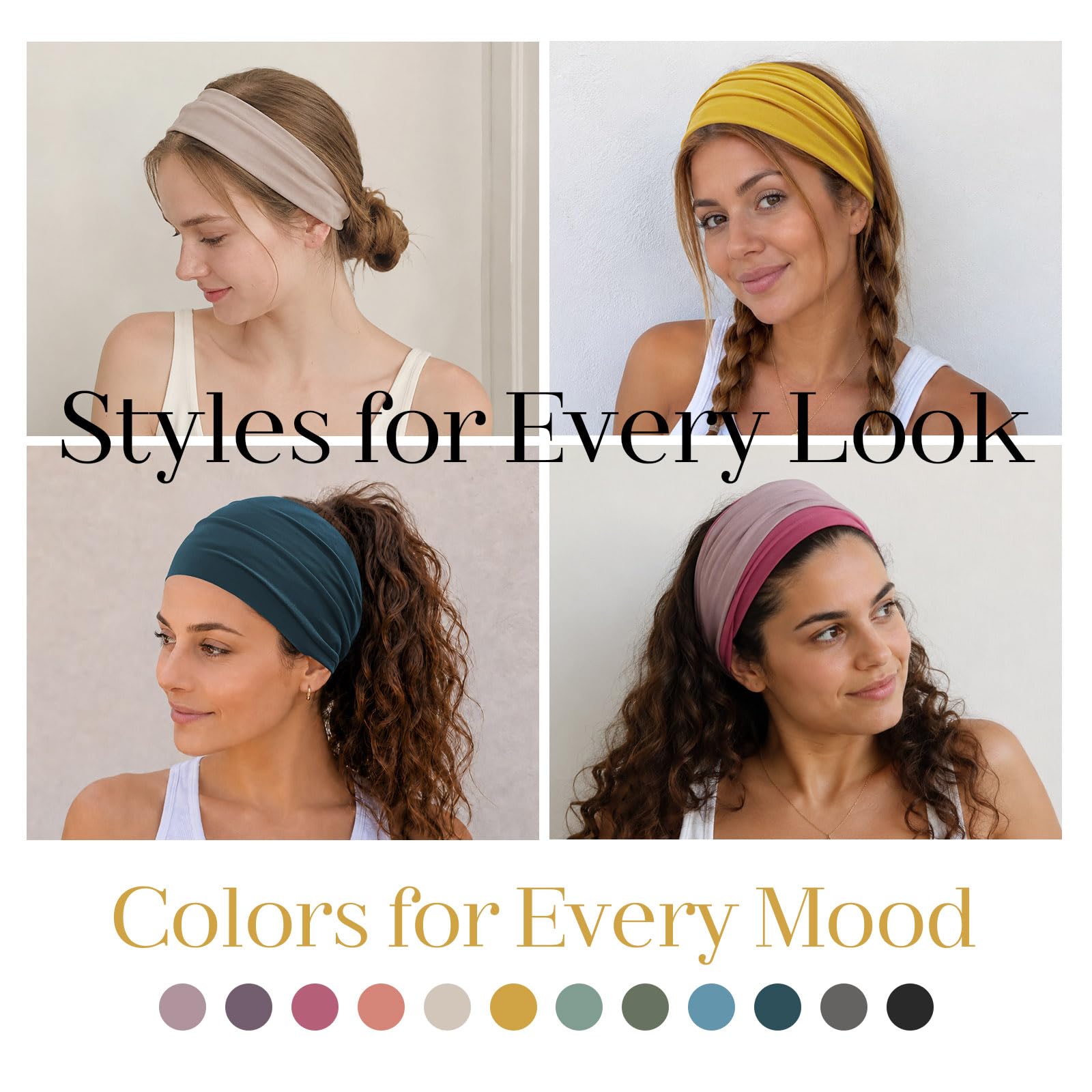 Z-CHARMMY headband styled with casual outfit for versatile daily wear