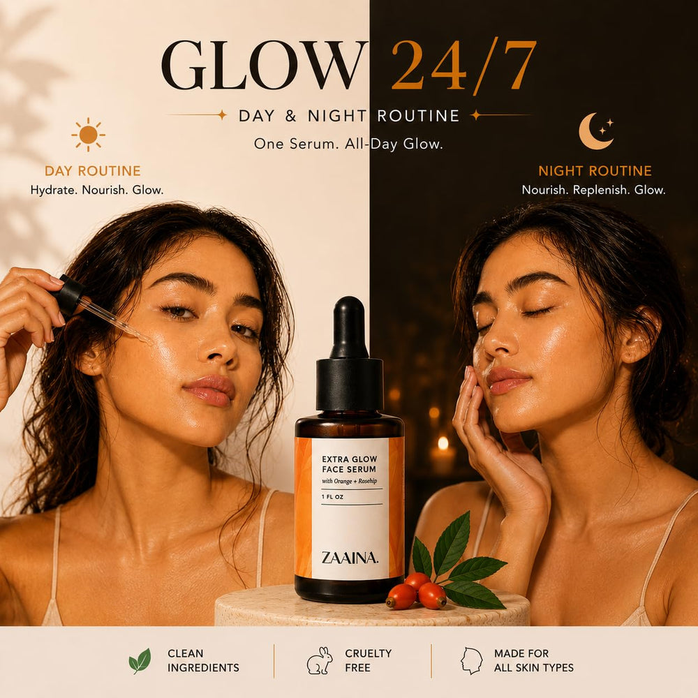 ZAAINA drops on hand demonstrating lightweight application benefit