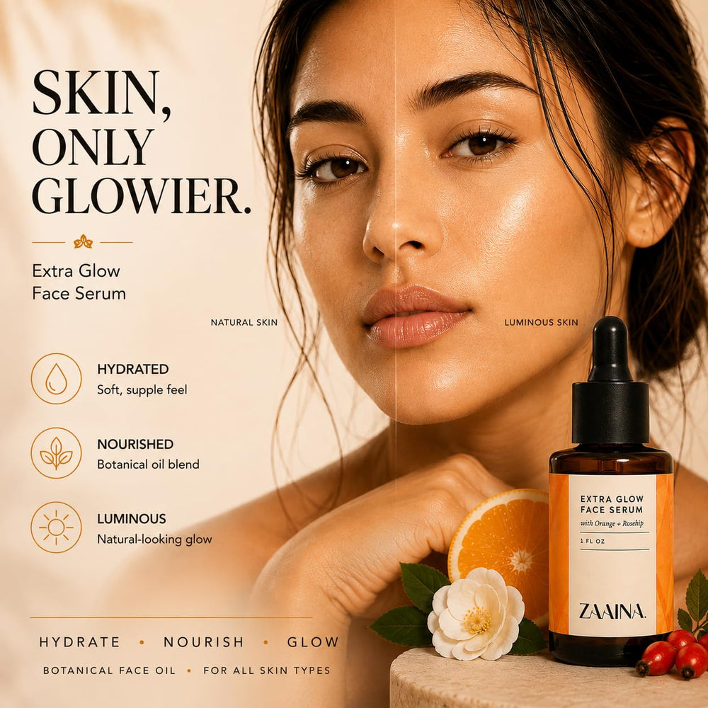 ZAAINA in nighttime routine setting showing overnight nourishment benefit