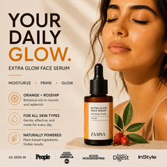 ZAAINA serum texture close-up highlighting quick absorption benefit