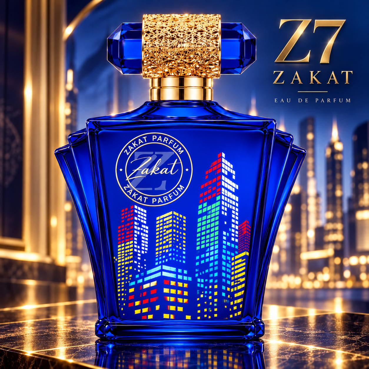 Zakat Z7 on evening vanity illustrating sophisticated wear for events