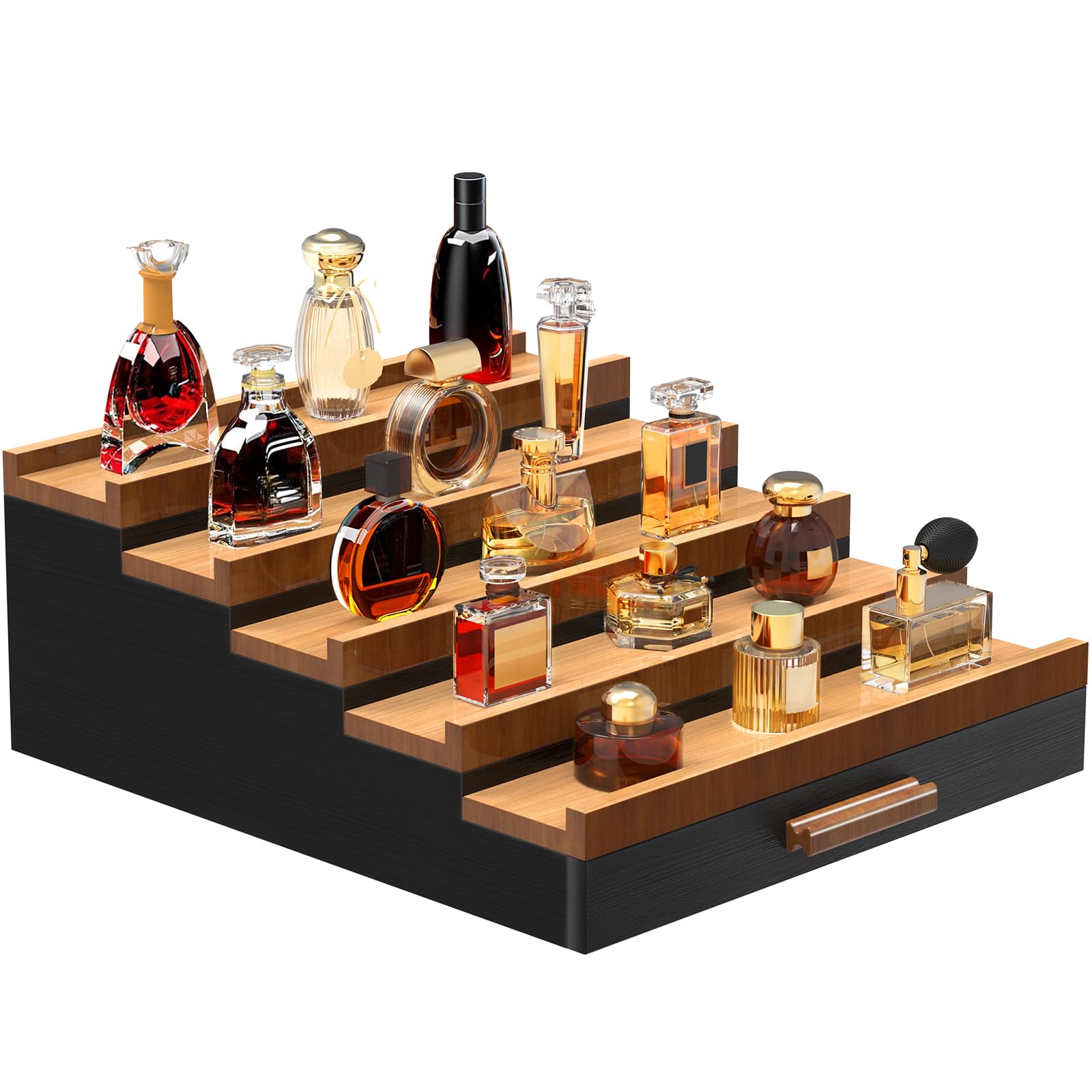 Zaldia front view showing organized perfume display and quick selection