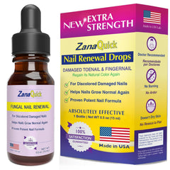 ZanaQuick front packaging showing bottle and label, promotes clear cosmetic results