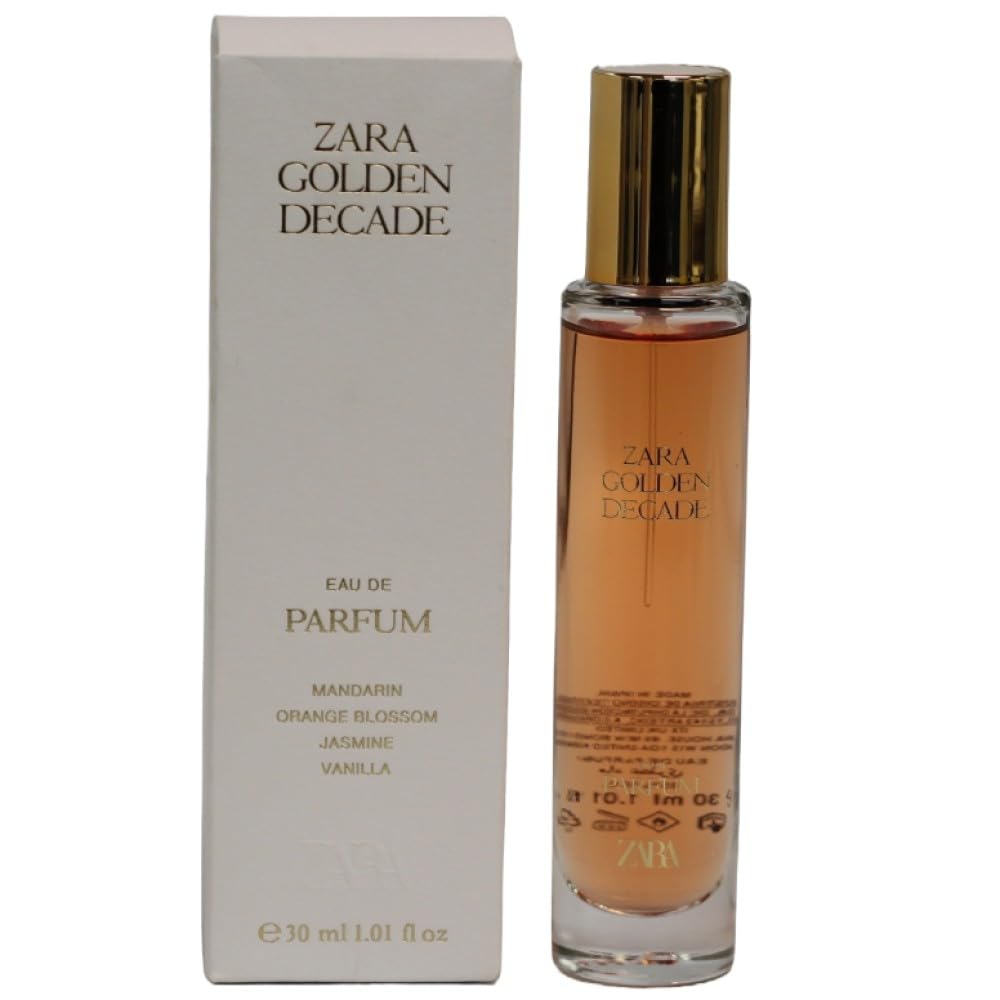 Zara front bottle view showing elegant compact 30 ml design and label benefit: travel-ready