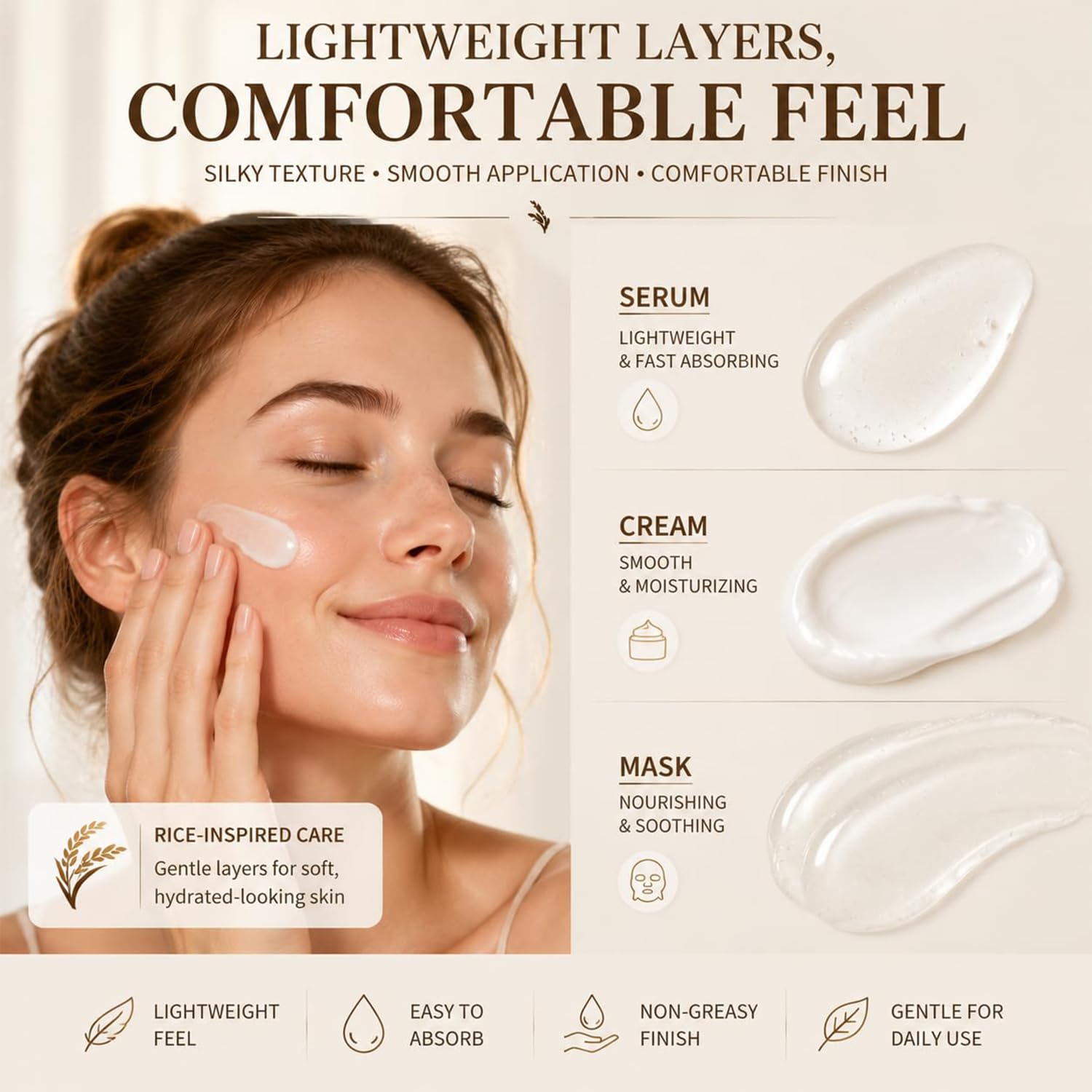 ZARICS overnight and sheet masks closeup conveying soothing, restorative effect