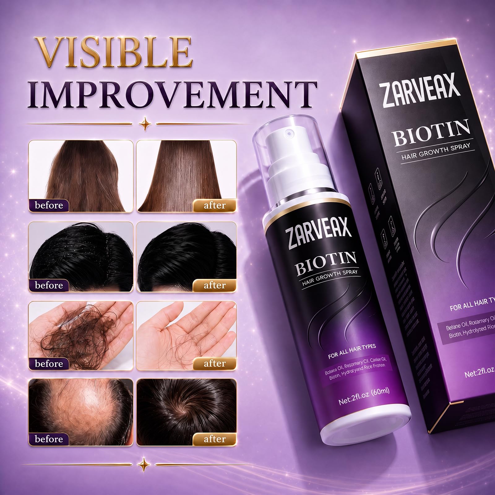 Zarveax being applied to scalp demonstrating targeted root nourishment