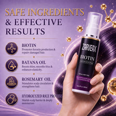 Zarveax texture drop on hand showing lightweight oil blend for quick absorption